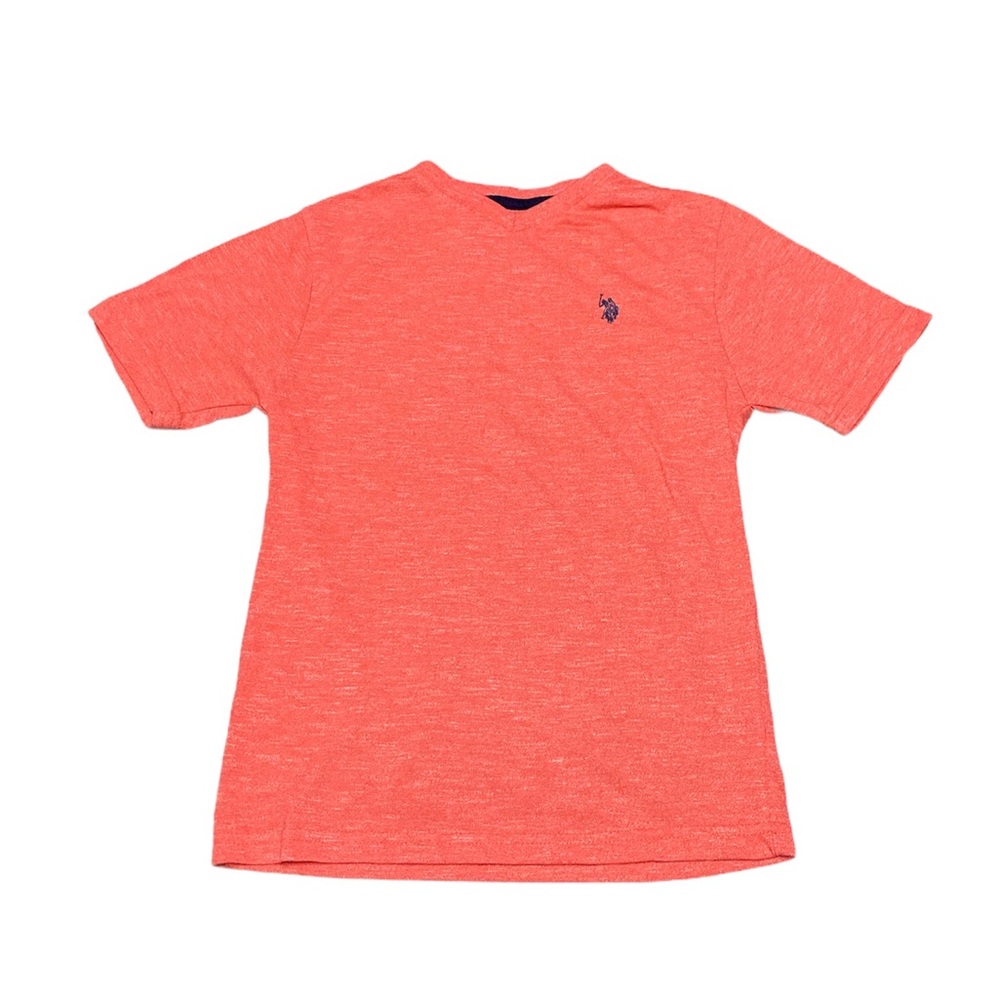U.S POLO ASSN Orange V Neck T shirt
